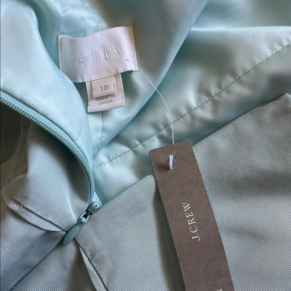 NWT J. Crew Women’s Soft Sprout Green Strappy Cocktail Dress w/ Pockets - 10
